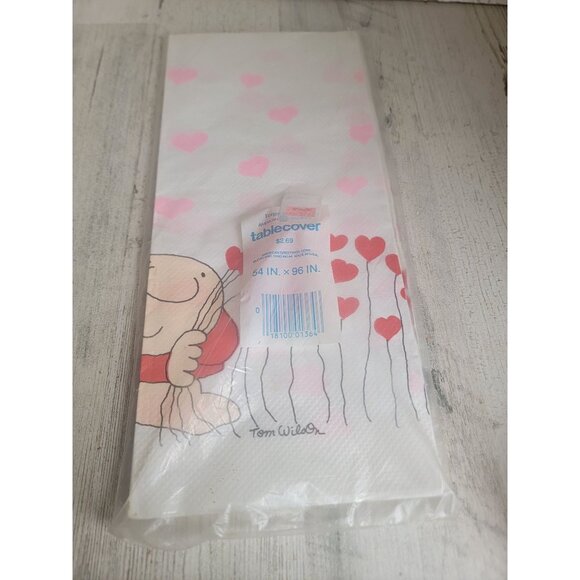 Tom Wilson Ziggy valentines day heart paper table cloth vintage - Picture 5 of 7